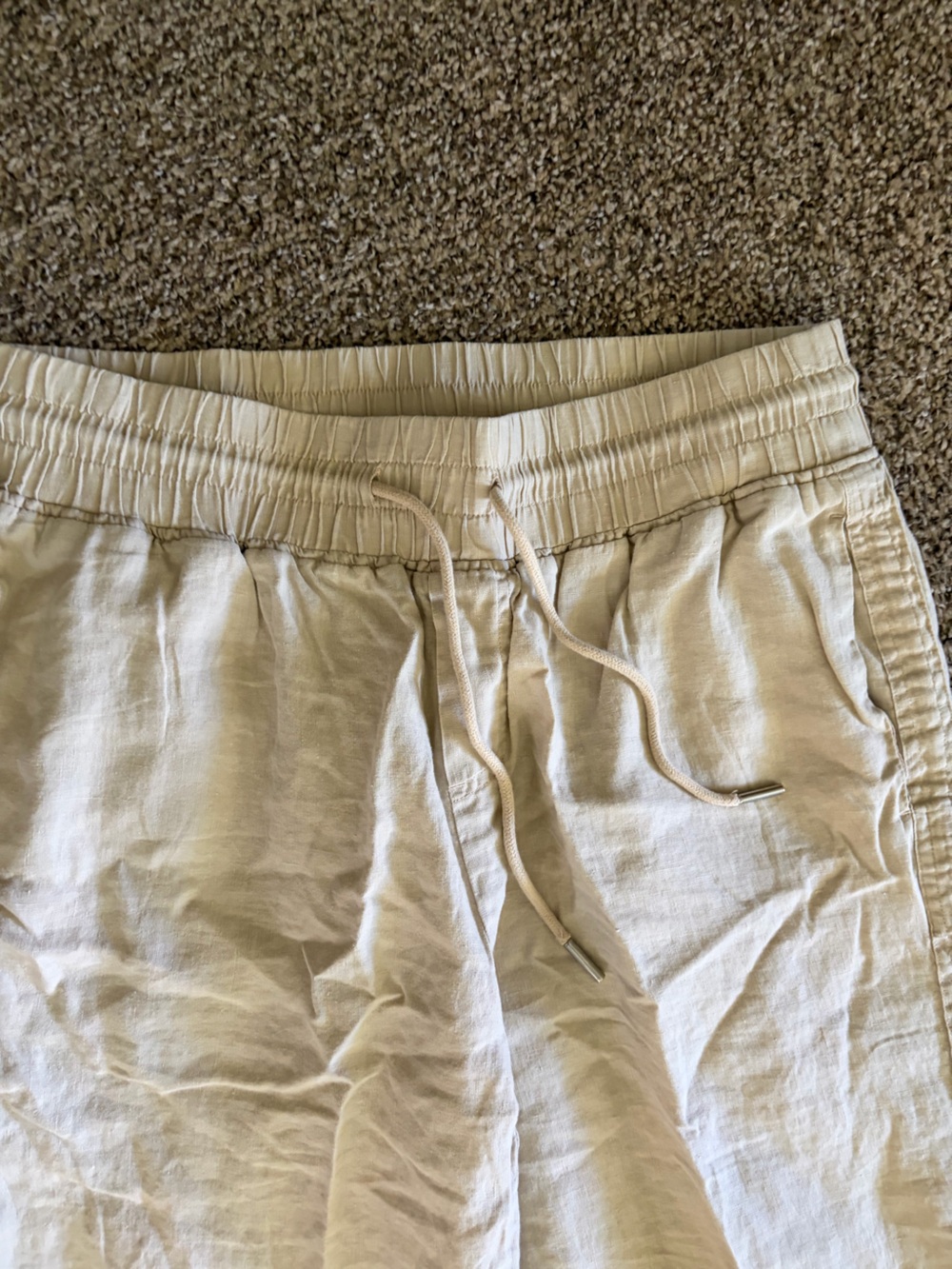 Quince Wide-Leg 100% European Linen Pants in Flax - Picture 9 of 10